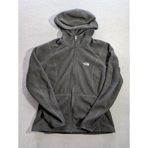 The North Face Women’s Hooded Full Zip Fleece Jacket Black Size Large